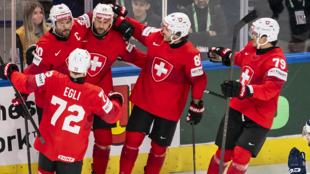 Niederreiter with a brace. The national field hockey team beats Great Britain 4:1 and remains unbeaten at the home World Championships