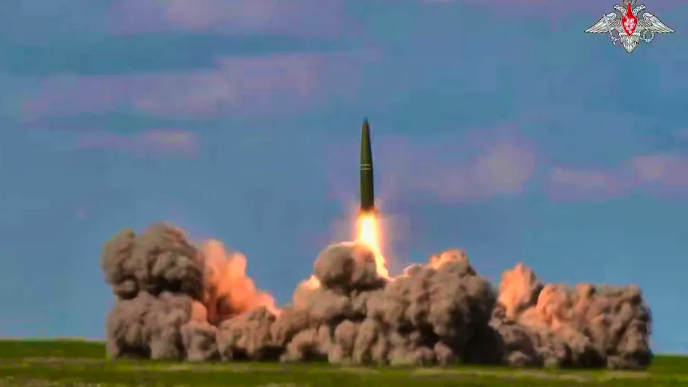 Units of the Belarusian army launched an Iskander ballistic missile at the Kapustin Yar test site in southern Russia on Thursday.