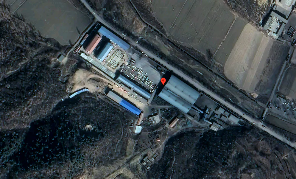 Die Kohlemine befindet sich im Norden Chinas.