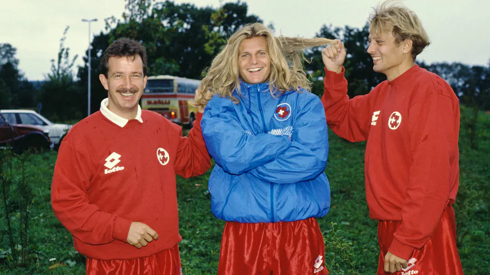 Alain Sutter hat die Haare schön.