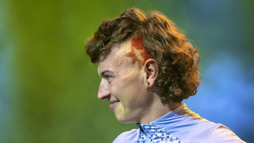 The annual European mullet hairstyle competition took place in Audregnies, Belgium, at the weekend, pictured here is a participant in the Swiss Mullet Cup in October 2024. (symbolic image)