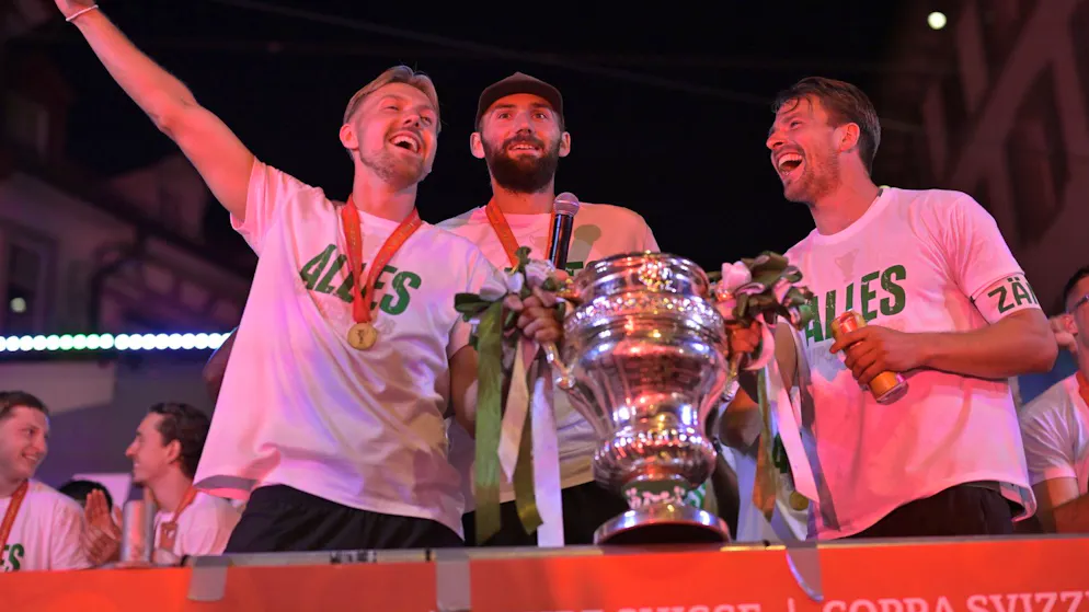 St. Gallen in Ekstase. Tausende Fans feiern ihre Cup-Helden