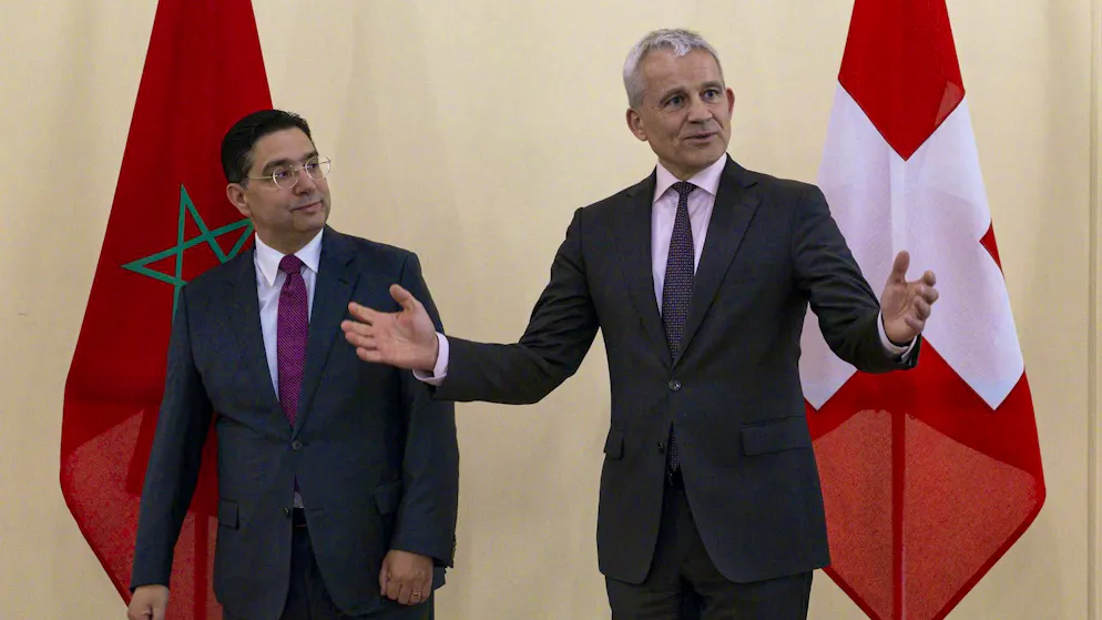 In April, Moroccan Foreign Minister Nasser Bourita visited his Swiss counterpart Beat Jans (right).