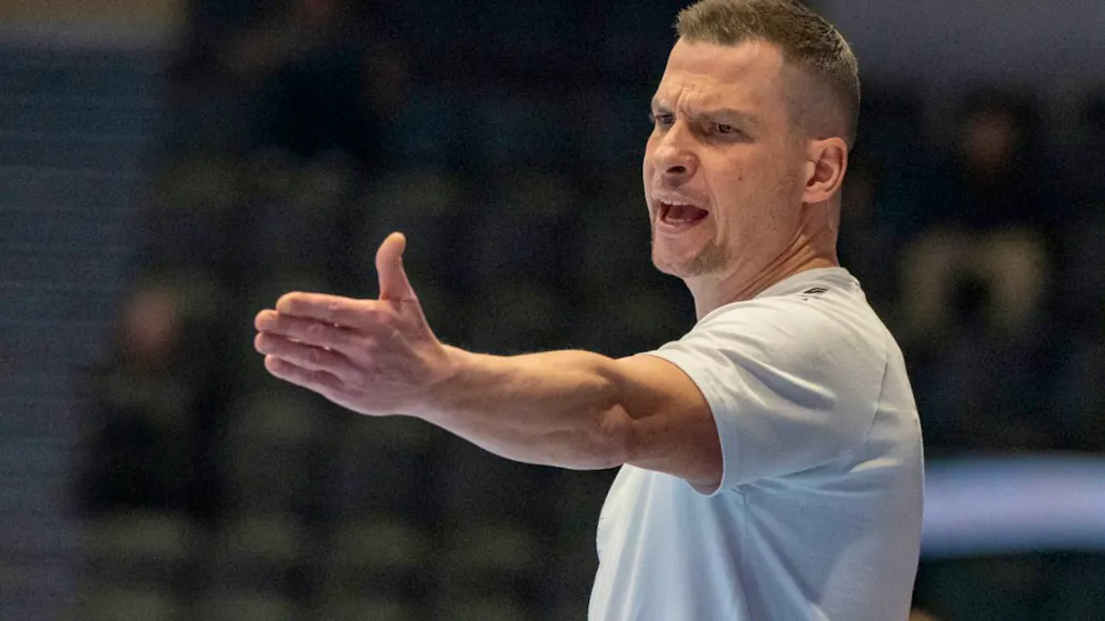 Thomas Zimmermann, Trainer von Kriens-Luzern, blickt dem Playoff-Final-Duell mit den Kadetten Schaffhausen entgegen