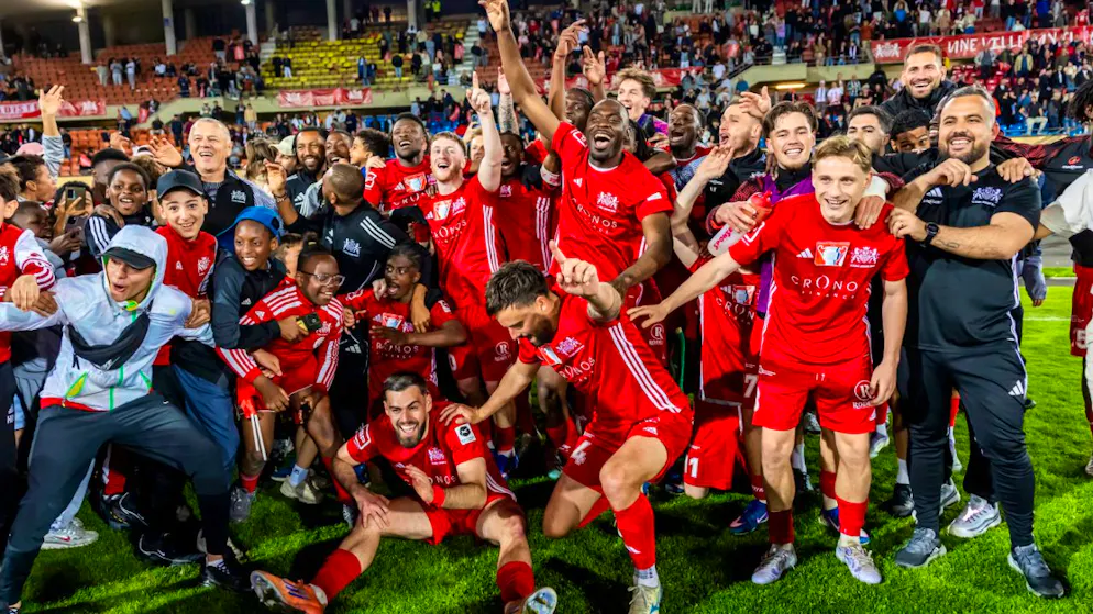 Stade Lausanne-Ouchy jubelte nach dem Sieg über GC – im Cupfinal trifft der Klub nun auf St. Gallen