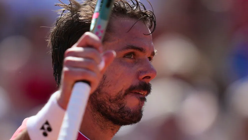 Stan Wawrinka spielte gegen Jesper De Jong sein letztes Einzel im Stade Roland-Garros.