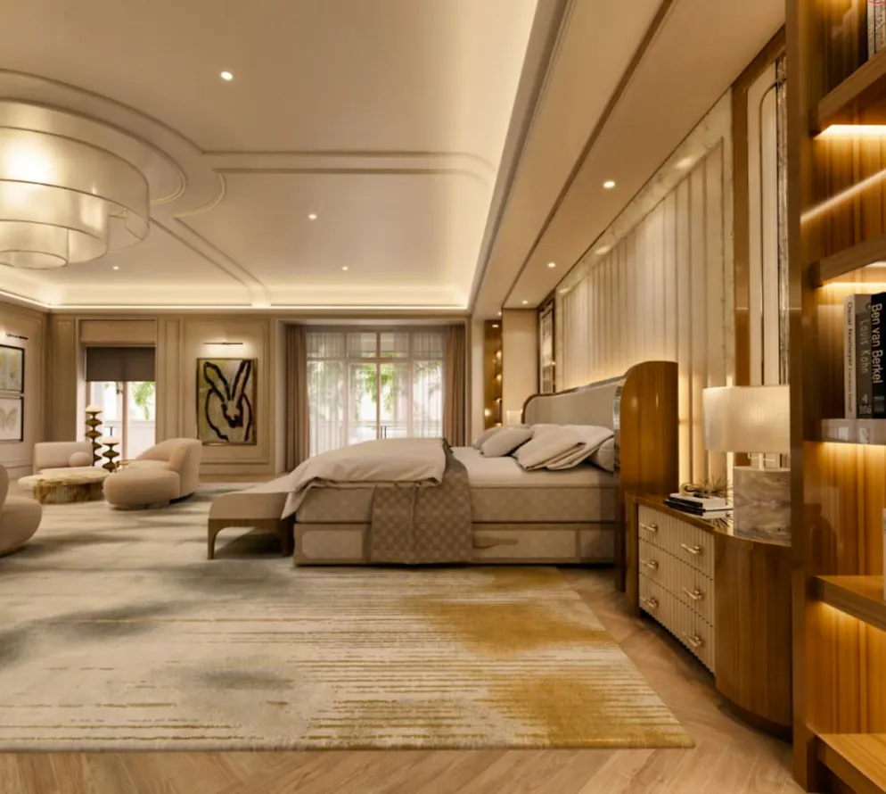 Mark Zuckerberg mega-mansion. The master bedroom.