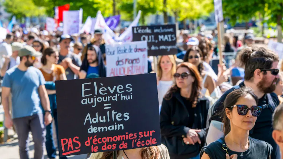 Una delle recenti manifestazioni di funzionari a Ginevra