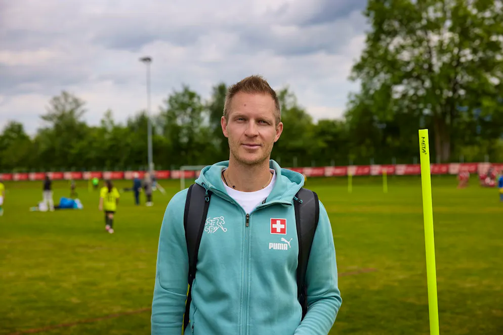 UBS Football Cup Diepoldsau. Felix Grütter vom Schweizerischen Fussballverband ist für das Marketing im Bereich Breitenfussball und eFootball zuständig.