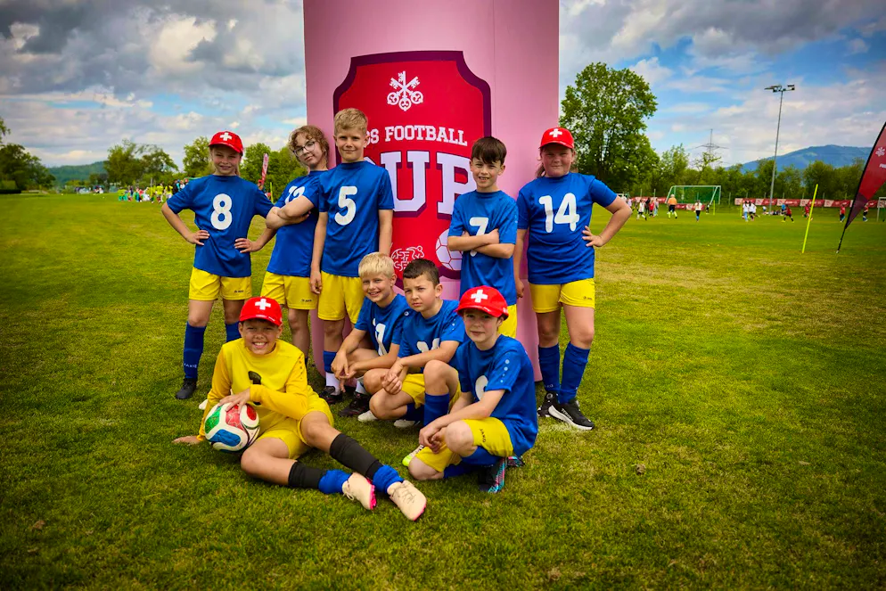 UBS Football Cup Diepoldsau. La où tout commence: les élèves de la classe 4b de Diepoldsau (SG) voient grand.