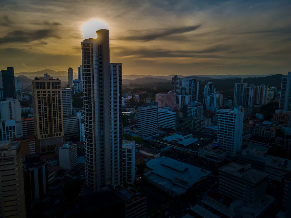 Vue aérienne de Panama  City (image d'illustration).