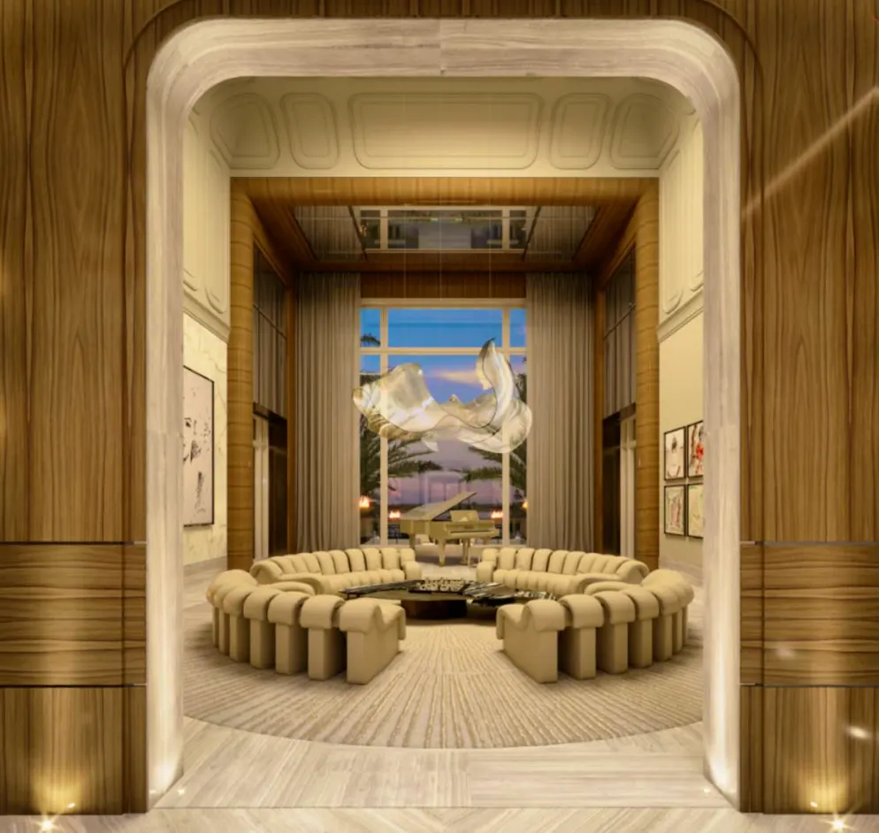 Mark Zuckerberg mega-mansion. The living room.