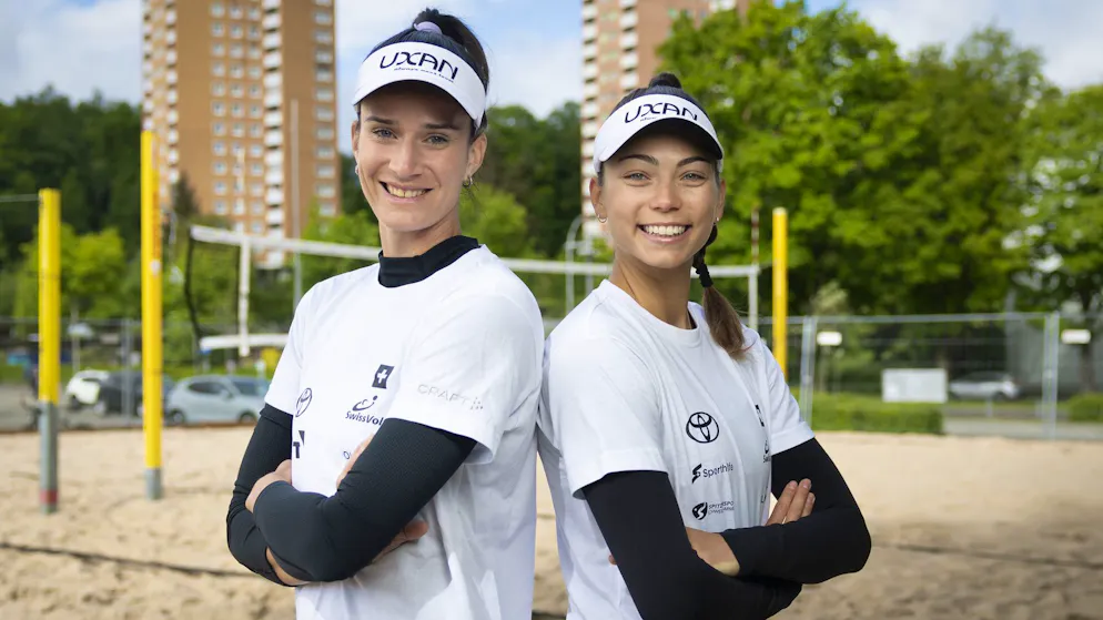 Joana Mäder et Leona Kernen au début du mois de mai à Berne.