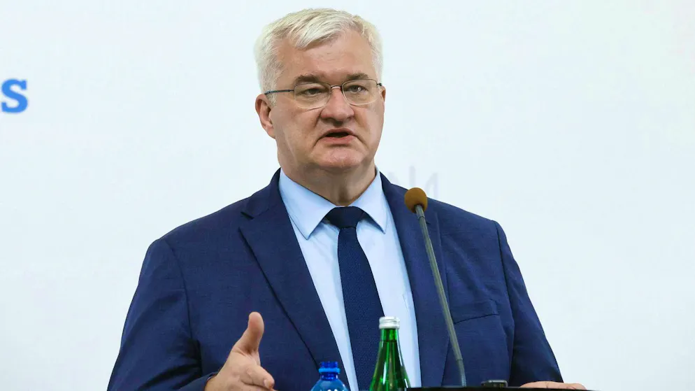 The Ukrainian Foreign Minister Andij Sybiha. (May 25, 2026)