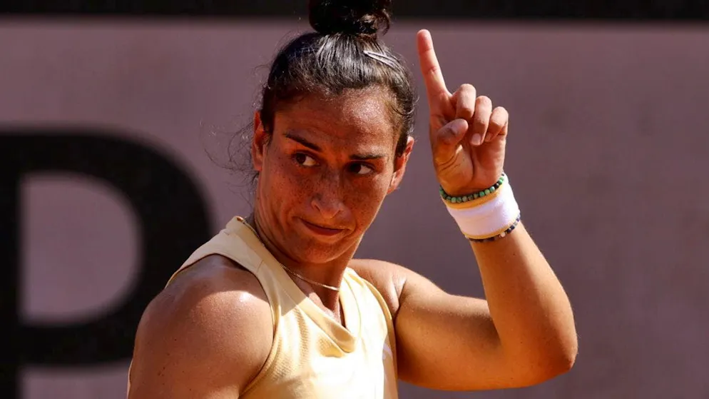 Battled for almost two hours, but lost narrowly in the end: Susan Bandecchi in Paris.