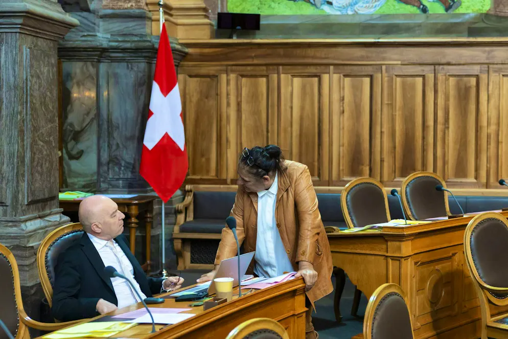 Daniel Jositsch has been a member of the Council of States since 2015. He is occasionally visited by his party colleague Jacqueline Badran.