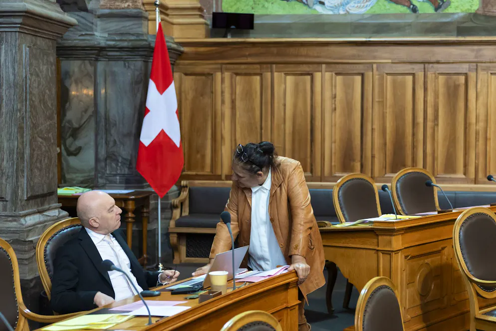 Daniel Jositsch ist seit 2015 Ständeratsmitglied. Ab und zu wird er von seiner Parteigenossin Jacqueline Badran besucht.
