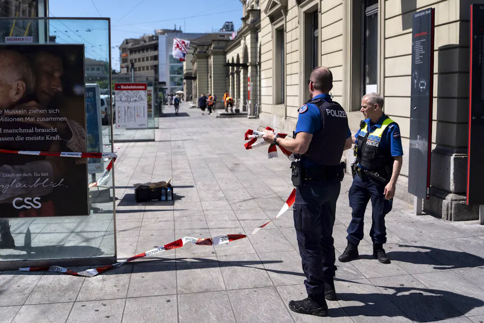 Winti. Teile des Bahnhofs wurden abgesperrt.