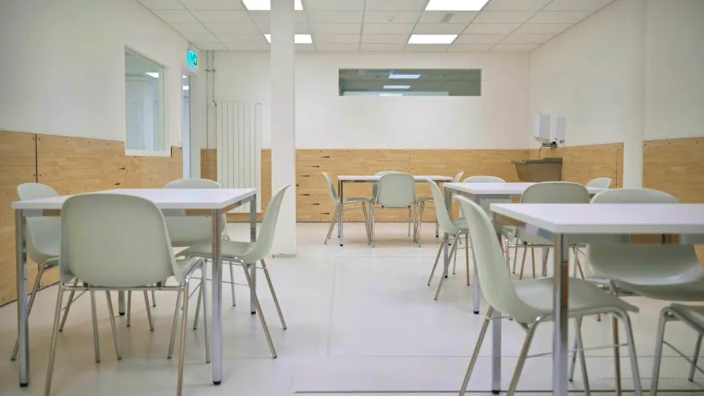 The consumption room in Chur has been in operation since April 1. The picture shows the inhalation room.
