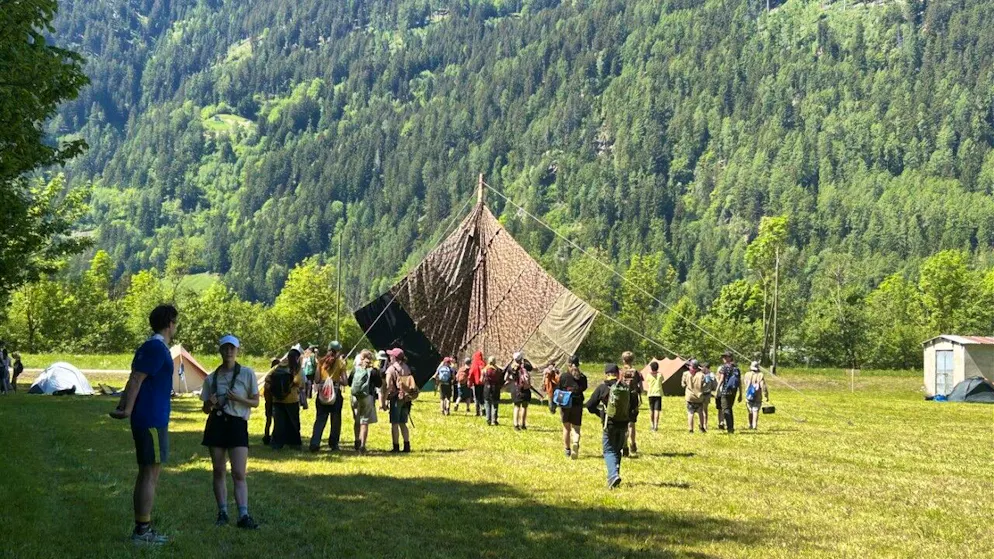 Durante il finesettimana di Pentecoste il campo scout cantonale si è riunita in riva al Lago di Poschiavo.