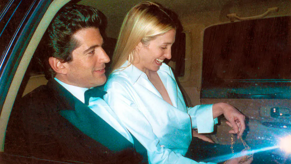 On July 16, 1999, John Kennedy Jr. died in a plane crash. His wife Carolyn Bessette-Kennedy, whom he had married three years earlier, was also on board. The picture of the couple was taken four months earlier.