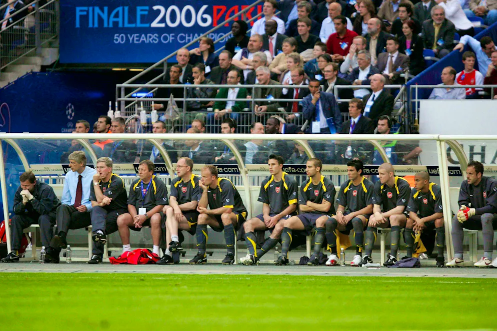 Senderos (3rd from right) was only on the bench in the 2006 Champions League final.
