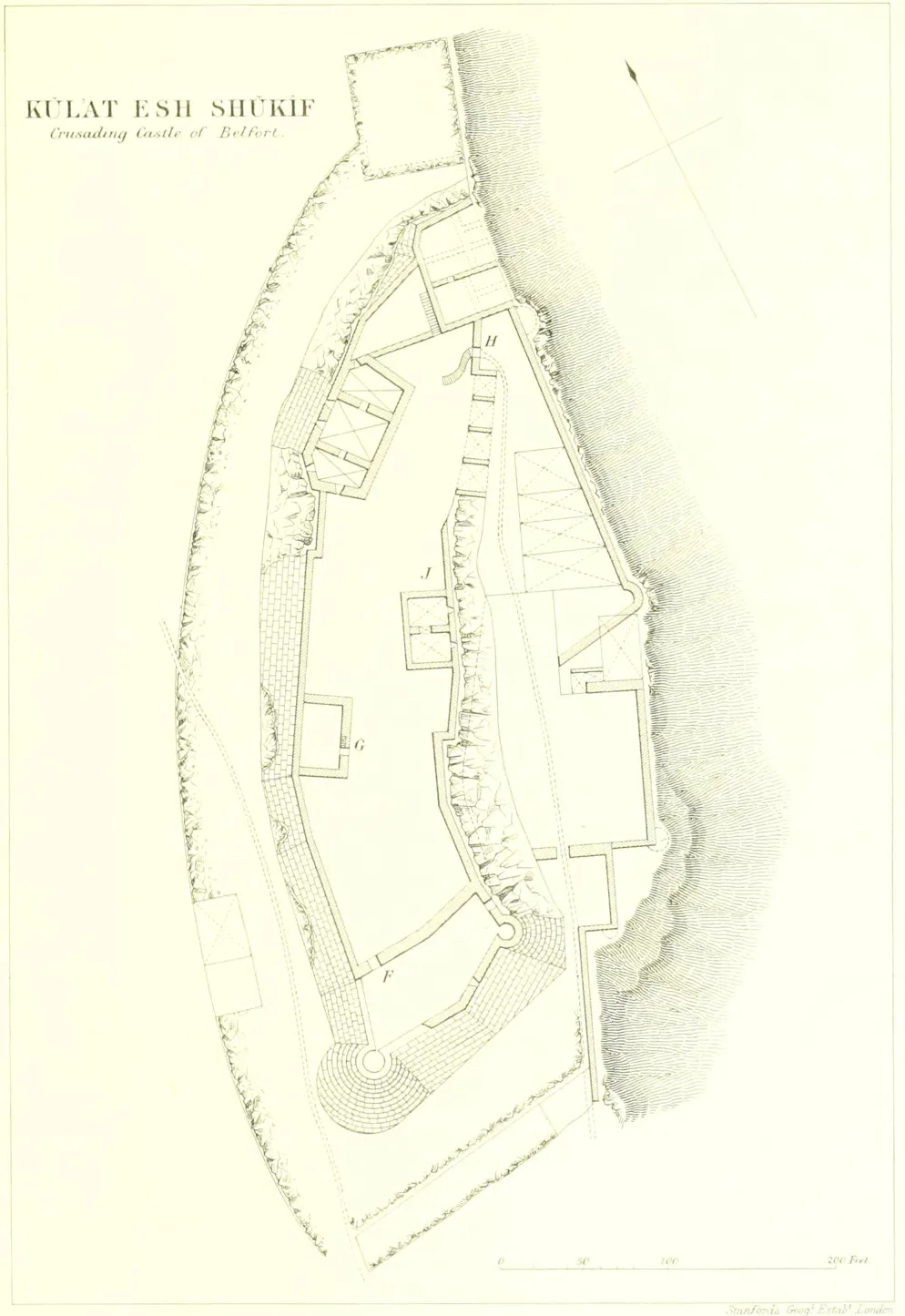 Eine Zeichnung der Anlage von 1877.