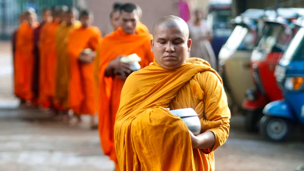 Les victimes attendaient de recevoir de la nourriture distribuée dans le cadre de la fête bouddhiste de Vesak (cliché symbolique/Keystone archives).
