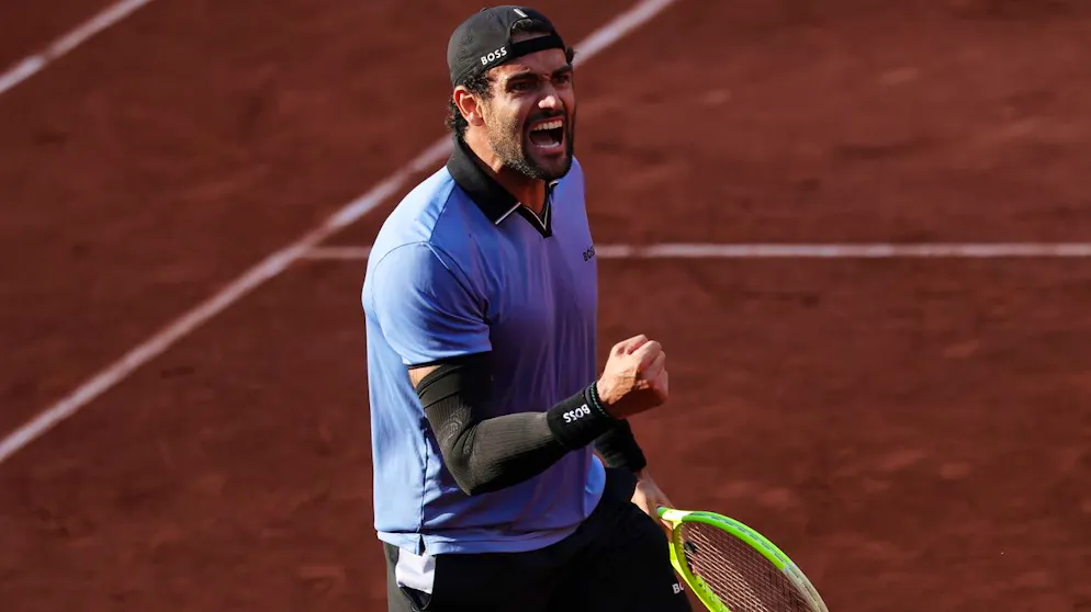 Roland-Garros. Trois balles de set sauvées: Berrettini renverse Cerundolo