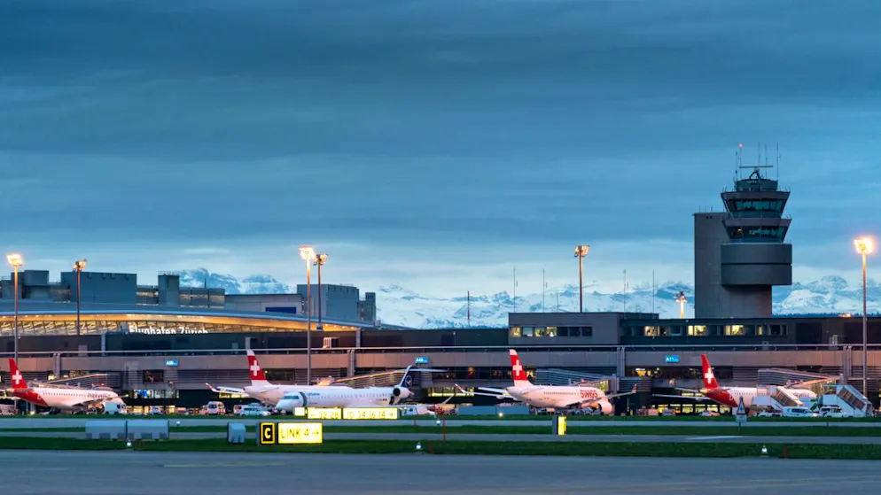 Am Flughafen Zürich sind im Mai 2026 im Vergleich zum Vorjahresmonat erneut mehr Starts und Landungen gezählt worden. Der Anstieg betrug gut 5 Prozent.(Archivbild)