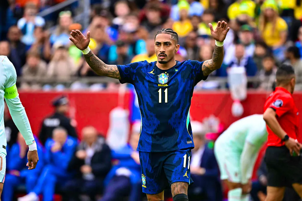 These are the jerseys of the World Cup participants. Brazil's away kit