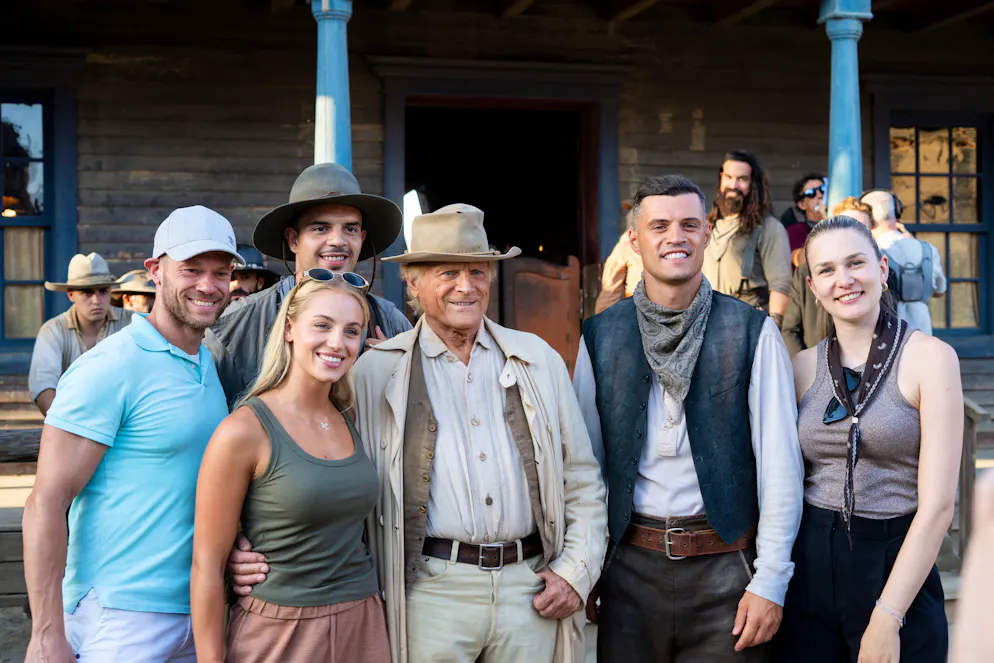 Socceritos. Die «Socceritos»-Crew um Schauspiellegende Terence Hill.