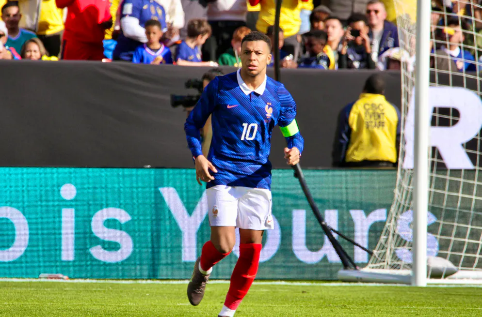 These are the jerseys of the World Cup participants. The home kit of two-time world champions France.