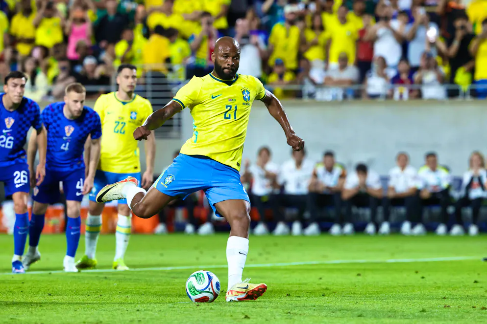 These are the jerseys of the World Cup participants. Brazil's home jersey has a classic look.