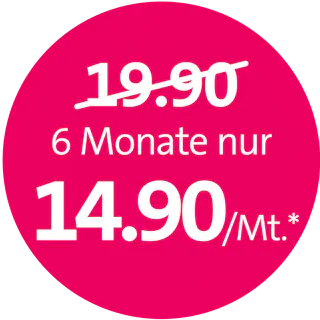 Störer DE 6 monate nur 14.90