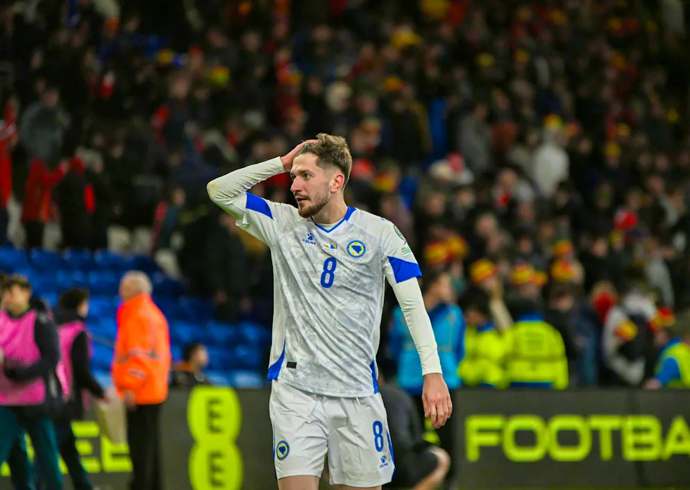 These are the jerseys of the World Cup participants. The away jersey of Bosnia-Herzegovina.