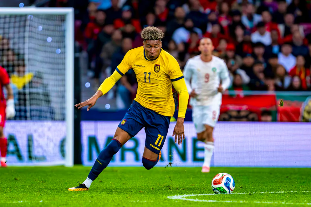 These are the jerseys of the World Cup participants. Ecuador home kit