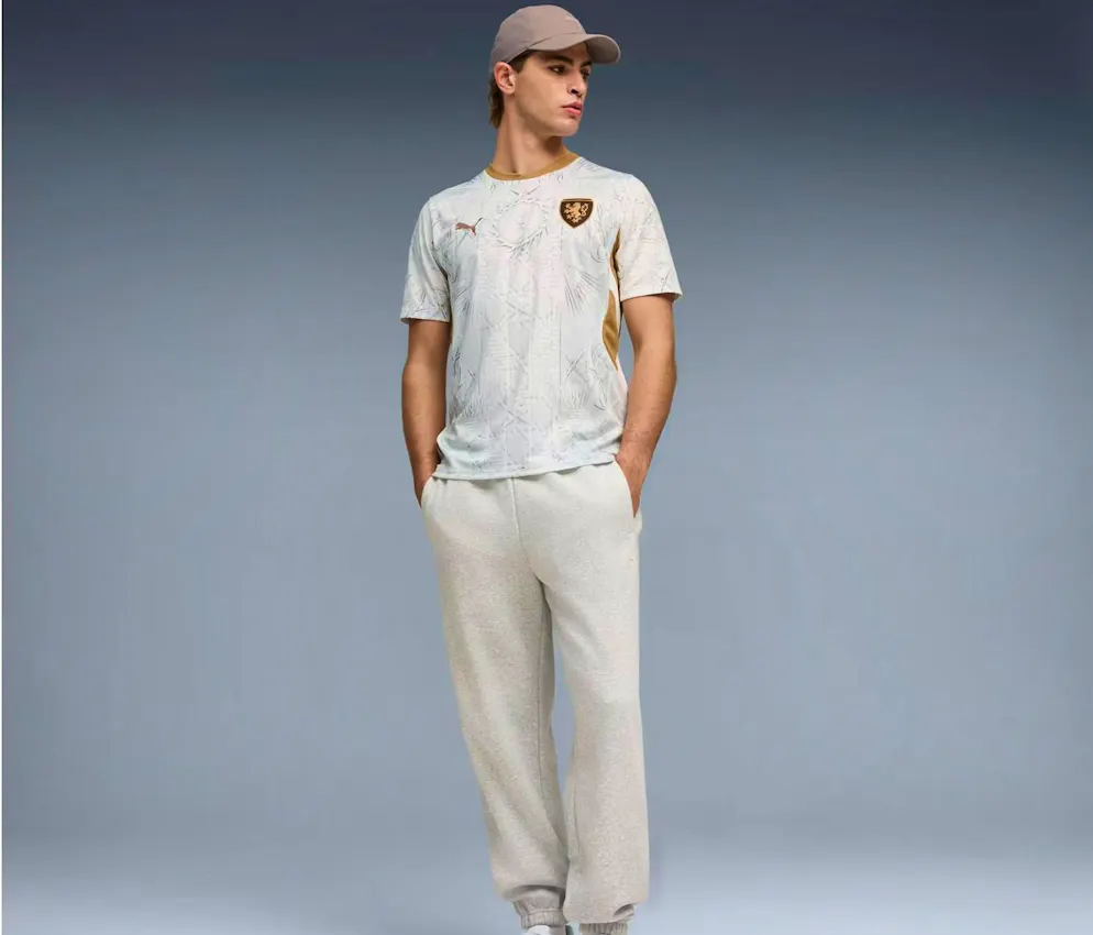 These are the jerseys of the World Cup participants. The away jersey of the Czech Republic.