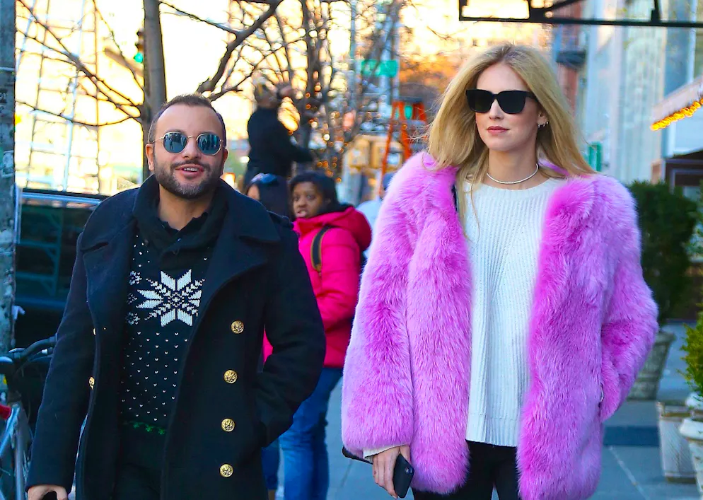 Chiara Ferragni e il suo ex manager Fabio Maria Damato (foto d'archivio).