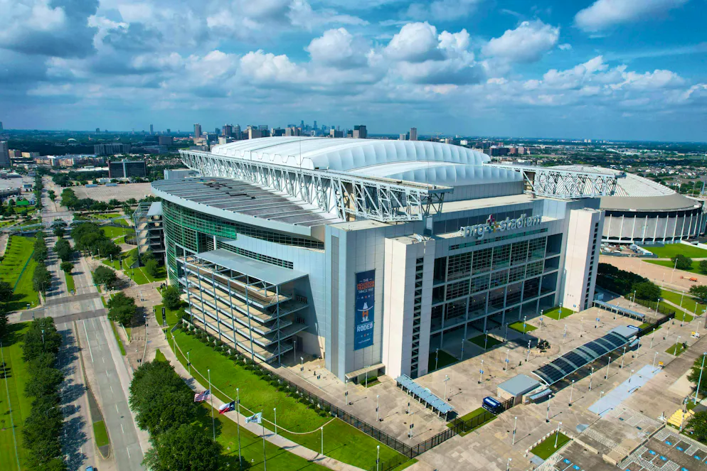 The NRG Stadium in Houston (72,000 seats)