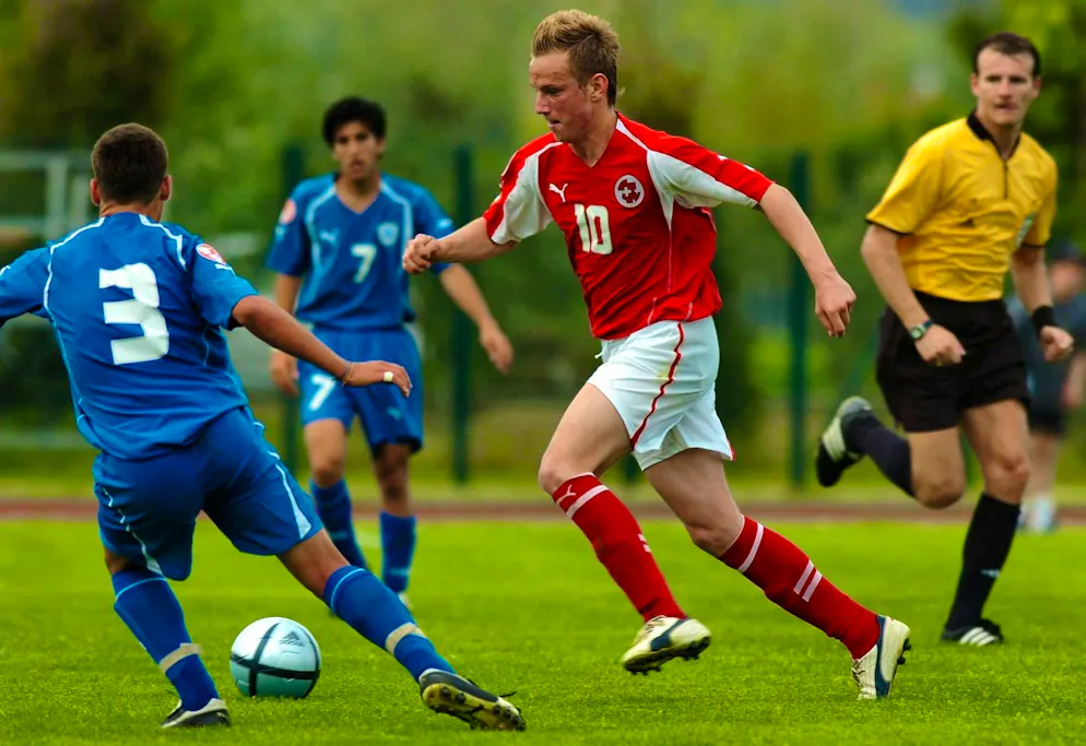 Ivan Rakitic in 2005 in the Swiss U17 national team kit.