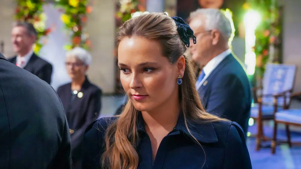 ARCHIV – Norwegens Prinzessin Ingrid Alexandra schaut während der Verleihung des Friedensnobelpreises im Osloer Rathaus zu. Foto: Ole Berg-Rusten/NTB Scanpix Pool/AP/dpa