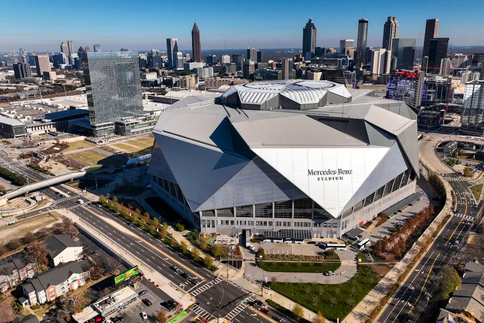 Das Mercedes Benz Stadium in Atlanta (75'000 Plätze)