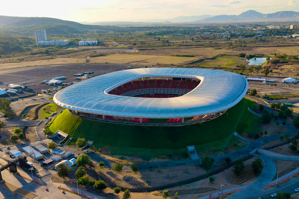 The Guadalajara Stadium in Zapopan (48,000 seats)