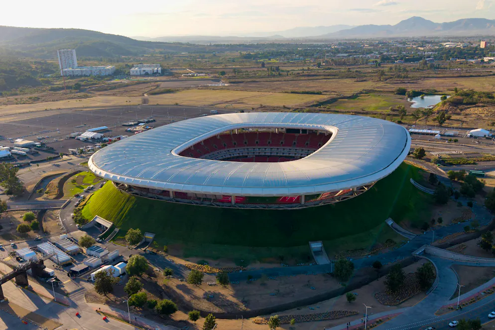 Das Guadalajara Stadium in Zapopan (48'000 Plätze)