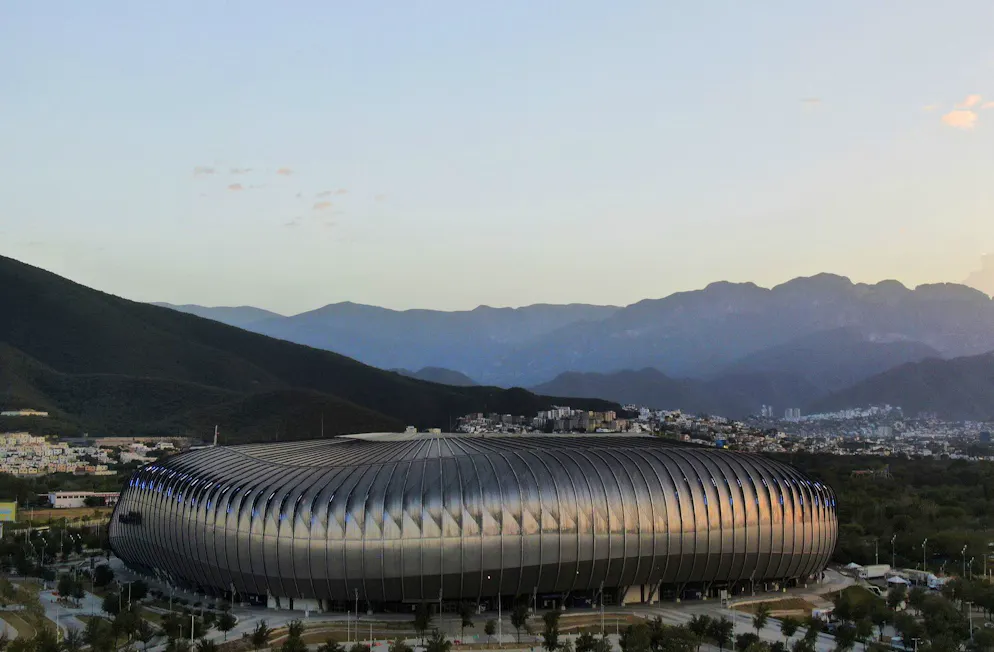 Das BBVA Stadion in Guadalupe (53'500 Plätze)