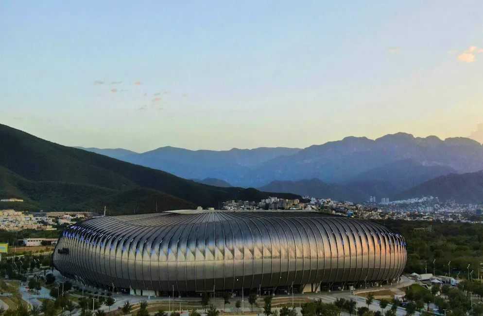 The BBVA Stadium in Guadalupe (53,500 seats)