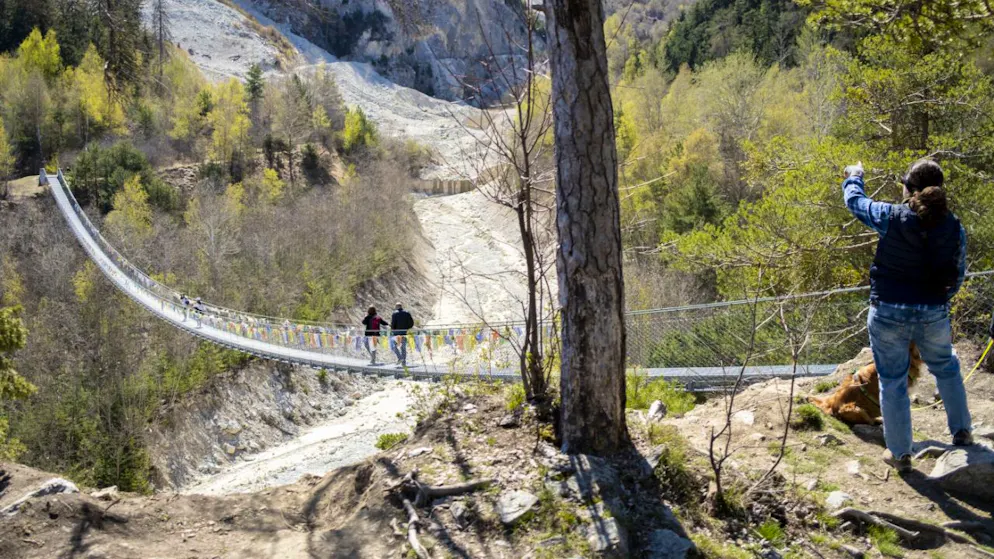 Der Illgraben im Kanton Wallis ist einzigartig in der Schweiz: Mehrmals pro Jahr gehen hier Murgänge nieder. (Archivbild)