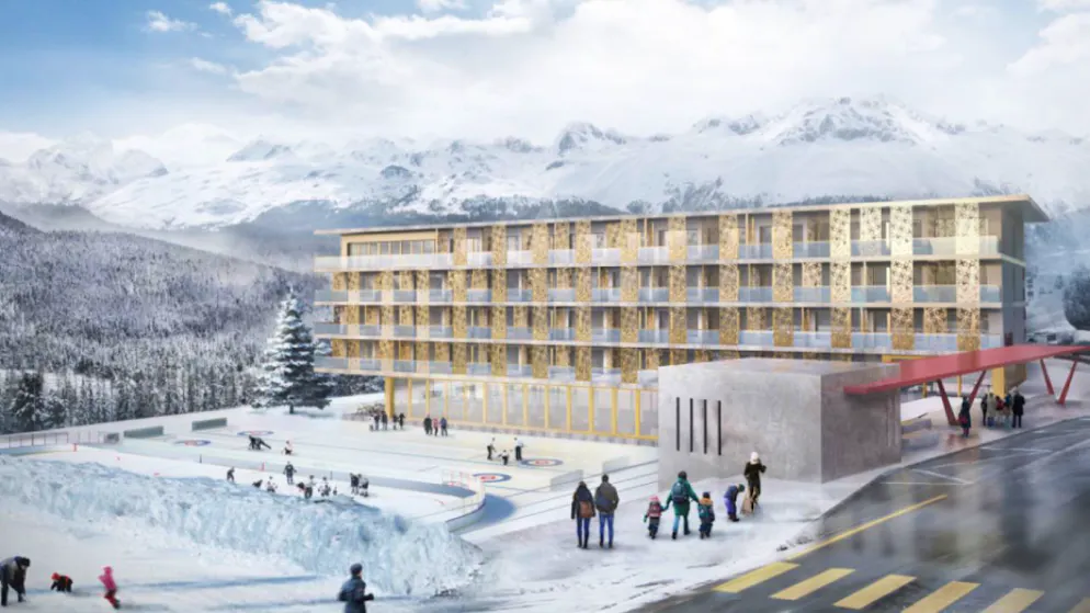 Grigioni. Iniziano i lavori per l'Hotel Flaz a Pontresina