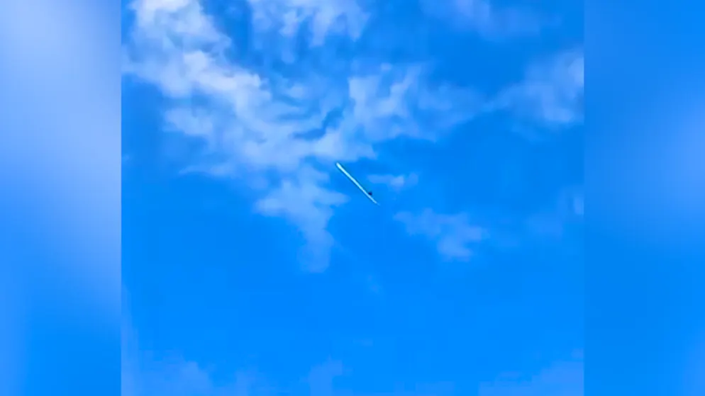 Amateur video captures the moment. Drone alert over Latvia - French fighter jets intervene